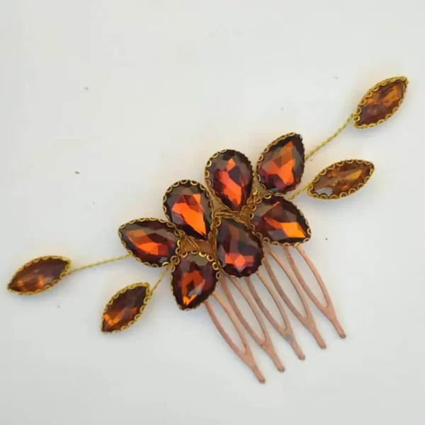 Glam Accessories - Decorative Leaf Shaped Bun Pin | Hair Adornments | Mayaar