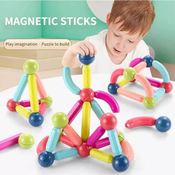 Supa – 3D DIY Magnetic Sticks with Ball Magic Building Blocks | Kids Toy | Mayaar