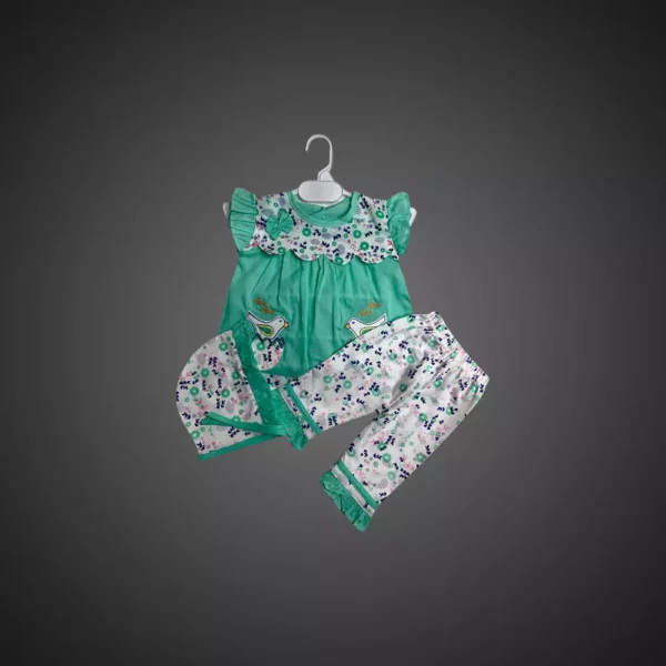 Tods N Teens – Floral Frock Dress - Frock for Baby Girl – Baby Frock with Trouser | Mayaar