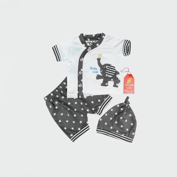 Cute Elephant Baby Dress - 3 Pcs – Buy Baby Dress | Baby Clothing | Mayaar